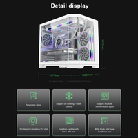 Casing PC MATX ITX Grosir, Mendukung Pendingin Air 360mm, Panjang VGA 400mm, Dilengkapi Port USB 3.0