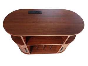 Popolare Supporto per Giradischi in Stile Retrò con Organizzatore e Scaffale per Vinili e <span class=keywords><strong>CD</strong></span> - Product Image 6