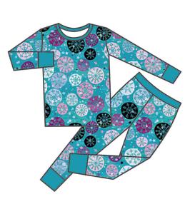 Qingli OEM Random <strong>Christmas</strong> Character Printed Bamboo <strong>Children</strong> Casual Style Long Sleeved Two Pieces <strong>Outfit</strong> - Product Image 1