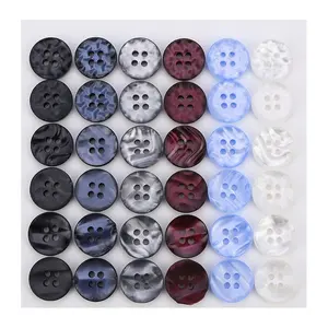 Botones de camisa oeko-tex estándar para camisa, 4 agujeros, redondo, colorido, artesanal, láser, costura, concha de perla, venta al por mayor