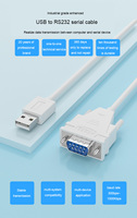 Kabel Konverter USB ke RS232 Harga Grosir DTECH Mendukung Sinyal RTS, DTR, DCD, RI, DSR, CTS