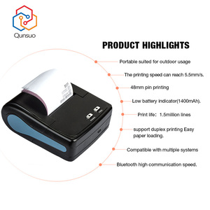 QS-5802 58Mm Cầm Tay Dot Ma Trận Máy In Mini Xách Tay Dot Ma Trận Máy In Hóa Đơn Hai Lớp Carbon Miễn Phí Bản Sao Máy In Giấy - Product Image 6