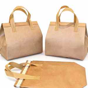 Bolsa Térmica Reutilizable de Papel Kraft Biodegradable, con Aislamiento de Papel de Aluminio, para Pizza, Café, Comida para Llevar y Exposiciones - Product Image 3