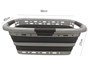 NEW PP+TPR <strong>Foldable</strong> Customized <strong>Foldable</strong> Three Hand Storage <strong>Basket</strong>, Space-Saving Design for Home Bathroom - Product Image 6