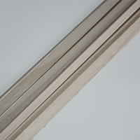 Bandes de bois triangulaires en paulownia de haute qualité pour la décoration de meubles, taille et forme personnalisées, bande de bois triangulaire en bois massif