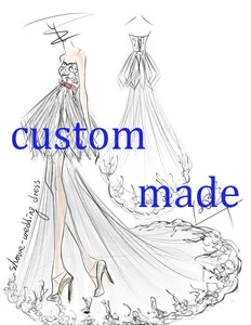 2020 personalizado personalizado vestido de casamento, tamanho personalizado, vestidos de casamento personalizado, feito à mão, qualquer vestido de noiva