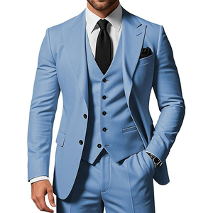 <span class=keywords><strong>Costume</strong></span> smoking 3 pièces pour <span class=keywords><strong>homme</strong></span>, veste blazer à 2 boutons avec <span class=keywords><strong>gilet</strong></span> et pantalon, cravate incluse, grande taille - Product Image 5