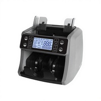 Compteur de billets vertical compact Chuanwei 160 avec détection infrarouge et reconnaissance automatique des devises pour le dollar américain et l'euro