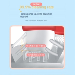 แปรงสีฟันเด็กอัตโนมัติรูปตัวยูแบบสั่นสะเทือนแบบนุ่มนวลสำหรับเด็กอายุ 3-12 ปี เกรดอาหาร IPX7 สำหรับใช้ในครัวเรือน - Product Image 3