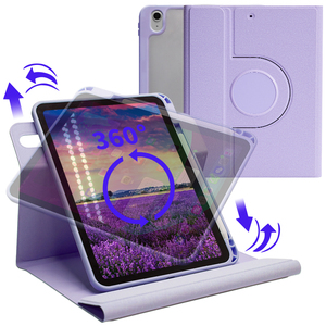 Xoay 360 độ Bìa đứng trường hợp bảo vệ cho <span class=keywords><strong>iPad</strong></span> 10.9 "10th Gen Tương thích <span class=keywords><strong>iPad</strong></span> Mini 4/6 sang trọng PC <span class=keywords><strong>Silicone</strong></span> cho giấc ngủ - Product Image 1
