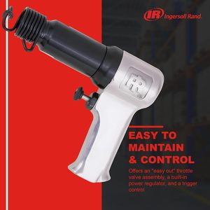 Kit de martillo neumático Ingersoll Rand 121-K6 con juego de 6 cinceles y estuche de almacenamiento, gatillo táctil para máxima eficiencia - Product Image 4