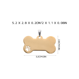 Custom <b>Personalized</b> Wholesale Metal Necklace Stainless Steel Sublimation Blank Dogtag Dog Tag - Product Image 3