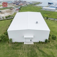 Entrepôt/atelier préfabriqué en structure acier de qualité supérieure, robuste, haute performance et de qualité industrielle pour équipement.