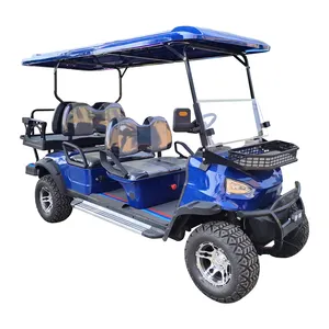 Véhicule tout-terrain à arbre <span class=keywords><strong>48V</strong></span> 4000W <span class=keywords><strong>Quad</strong></span> Bike Voiturette de golf électrique Batterie sans entretien au plomb 5-6 places Portée de 70 à 90km - Product Image 1