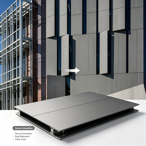 Panel de Fachada de Pared Cortina de Aluminio Anodizado, Revestimiento Exterior para Edificios, para Centros de Arte, Edificios de Oficinas y Espacios Públicos - Product Image 3