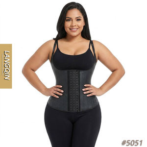 Adjustable Steel Bone <b>Corset</b> Waist Cinchers <b>Latex</b> Jersey Firm Control Eco-Friendly Plus Size Woven Women Adults - Product Image 1