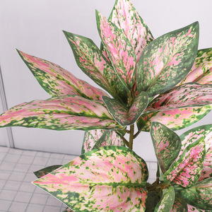 Hojas de Pothos Coloridas Qihao, Plantas Artificiales de Alta Simulación para Decoración de Interiores - Product Image 2
