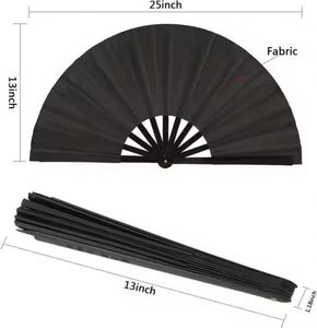 พัดพลาสติกสีพื้นขนาดใหญ่ 33 ซม. พัดมือพลาสติกขนาดใหญ่ ราคาถูก - Product Image 4