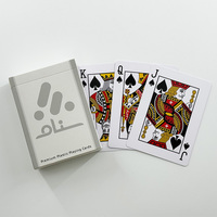 Jeu de cartes à jouer en plastique PVC 100% personnalisé en usine, imperméable, standard casino