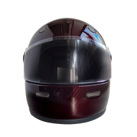 Casque intégral rétro vintage de haute qualité pour la course de moto et de scooter double sport en matériau ABS