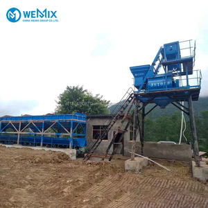 Planta dosificadora de hormigón HZS50 m3 remanufacturada de segunda mano, condición usada, máquina mezcladora de hormigón lista para mezclar pequeña de alta calidad - Product Image 1