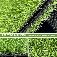 Gazon Artificiel Aspect Naturel pour Revêtement de Sol, Faible Prix, Décoration de Jardin, Cour et Intérieur