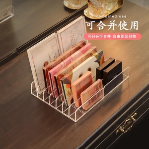 Support de rangement pour palette de fards à paupières en acrylique, organisateur de maquillage de bureau pour cosmétiques compacts et rouges à joues - Product Image 4