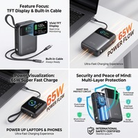 Écran TFT LED, câble Type-C intégré, charge ultra-rapide 20W, haute performance de sécurité, conception intelligente, protection du circuit électrique