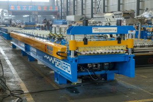 Tùy chỉnh sóng Roof Panel cuộn tạo thành máy nhà máy trực tiếp cho lợp ngói sản xuất máy móc - Product Image 2