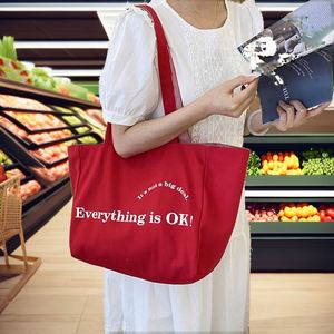 Custom Logo Printed Eco Friendly Ladies Women Designer Canvas Tote <b>Bag</b> with Letter Pattern Cotton <b>Foldable</b> Gift <b>Shopping</b> <b>Bag</b> - Product Image 2