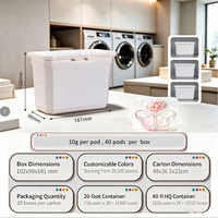Lessives en capsules 3-en-1 écologiques OEM ODM, perles de parfum et amplificateurs de lavage résistants