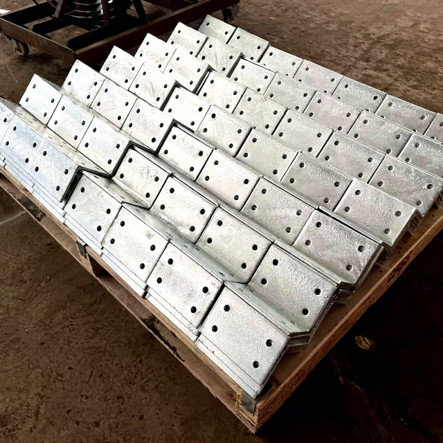 Hot Dip Galvanized L Shape Angle Bracket 90 Degree L Bracket Multi-hole for Steel Beam & Column Connection