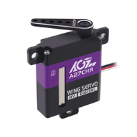 Servo d'aile A27CHR Boîtier en aluminium 10.2KG 0.10Sec Taille mince AGFRC RC Planeur Digital MG Wing Servo