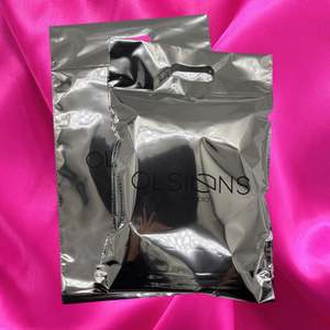 Custom LOGO Glossy Silver <b>Mailer</b> with Handle Clothing Polybag S M L Big Poly Mailing <b>Bag</b> - Product Image 3