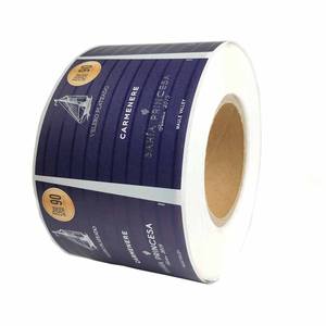 Etiqueta de <span class=keywords><strong>vino</strong></span> superventas para botellas de agua de plástico, etiqueta de botella resistente al Alcohol, pegatina de <span class=keywords><strong>copa</strong></span> de <span class=keywords><strong>vino</strong></span> - Product Image 5