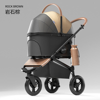 Poussette pour animaux de compagnie à 3 roues pour voyager et transporter votre ami à fourrure confortablement