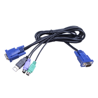 Console KVM LCD 1U ultra-compacte 17 pouces à rail unique pour montage en rack, commutateur VGA pour serveur et centre de données
