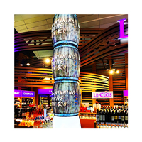 Affichage électronique flexible à 360 degrés Écran d'affichage publicitaire enroulable Mur vidéo LED extérieur Écran d'intérieur LED SDK intérieur