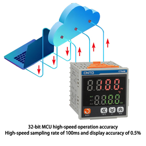 Cntd औद्योगिक दोहरी डिजिटल डिस्प्ले तापमान नियंत्रक उच्च गति नमूना 100-240va 50hz 9999 (4 अंक) ओम/odm धातु - Product Image 4