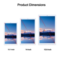 Écran tactile LCD numérique en forme de L de 10,1 à 15,6 pouces, signalisation numérique, publicité de table, Android 10, écran publicitaire vertical