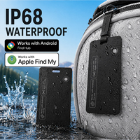 Tarjeta rastreadora personal inteligente antipérdida con carga inalámbrica y a prueba de polvo para Apple Find My y Google Find My, para portatarjetas de pasaporte