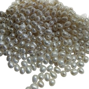 ลูกปัดทรงกระดุมสีขาวและสีม่วง ขนาด 7-8 มม. สำหรับงาน DIY - Product Image 4