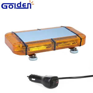 Lampu peringatan darurat amber berkedip 12 volt, lampu bar lampu mini led dengan lensa amber eksterior