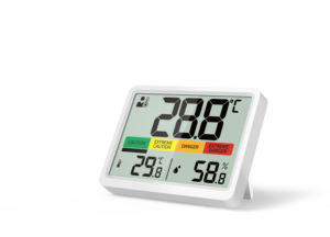 多機能デジタル気象観測時計、室内温度計、湿度計、スマート体温、熱ストレスアラーム付き - Product Image 2