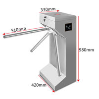 Tourniquet à bras vertical RFID, lecteur efficace et sensible, système de tourniquet, tourniquet à bras, tourniquet pour bus