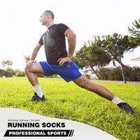 Chaussettes de sport unisexes respirantes avec logo personnalisé, coussinées, pour le basketball, le cyclisme, la randonnée, le ski, la course à pied, les sports de plein air