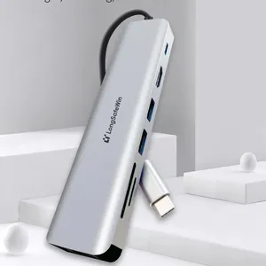 Tố<span class=keywords><strong>c</strong></span> độ cao Phụ kiện máy tính chuyển Loại <span class=keywords><strong>C</strong></span> Hub Splitter USB 3.0 Adapter cho máy tính xách tay với HD/sd3.0/Micro sd3.0 Đầu đọ<span class=keywords><strong>c</strong></span> thẻ - Product Image 2