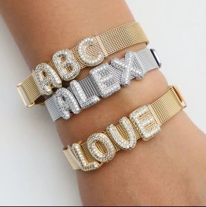 Braccialetti a maglia con nome personalizzato di lusso con nome personalizzato Designer fai da te bolle palloncino lettere braccialetti con cinturino - Product Image 4