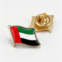 Broches personnalisées en métal avec drapeaux de pays, impression par transfert thermique, carte du pays pour la publicité de mode