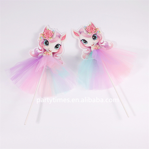 Gonna gonna Tutu Double face principessa Topper ragazze <span class=keywords><strong>per</strong></span> feste di compleanno o matrimoni decorazioni a misura di bambino - Product Image 2